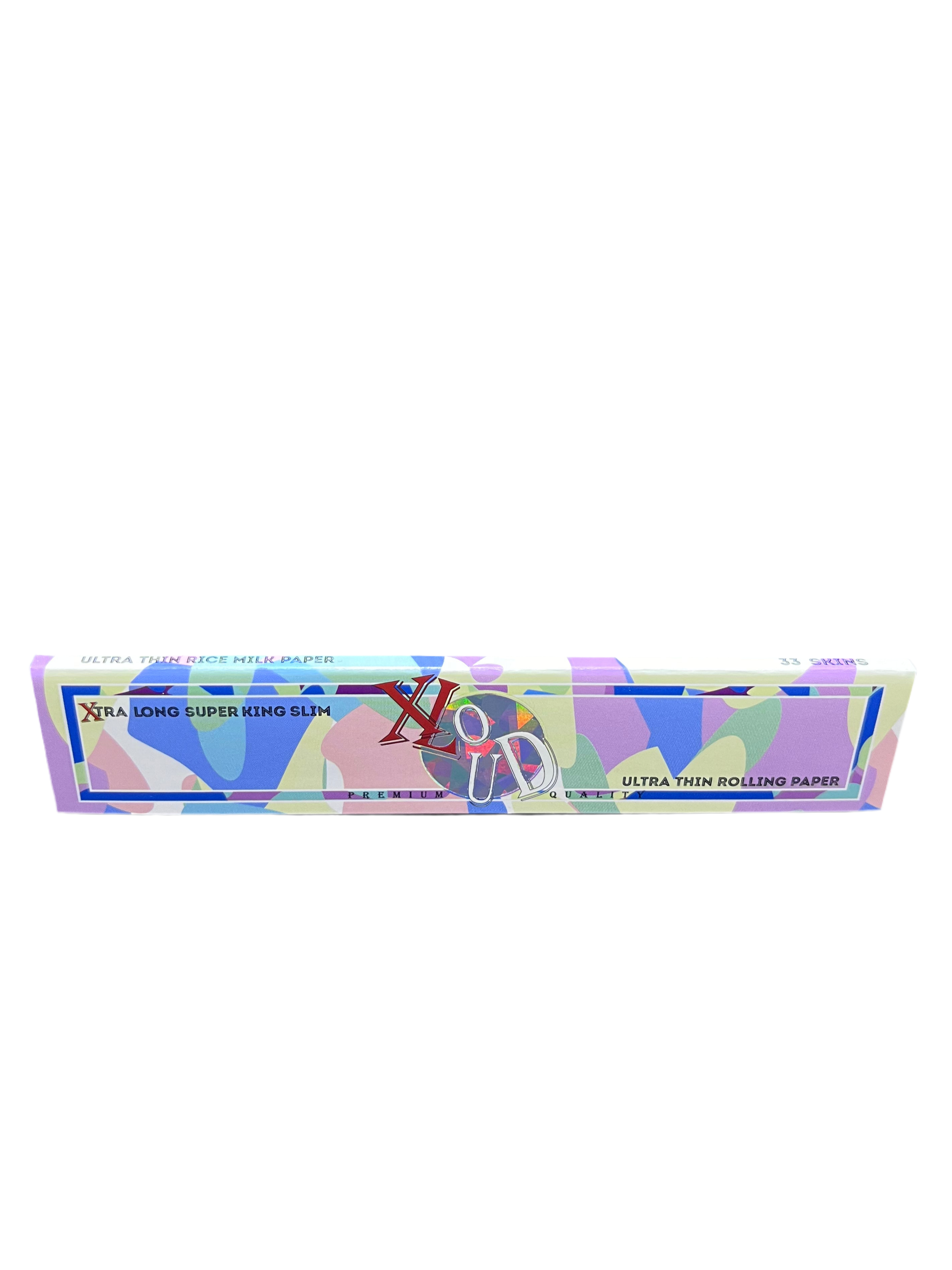 XLoud 130mm Extra Long Rolling Papers – OG Summer Drop – 20% Longer Than King Size – White Rice Milk Paper