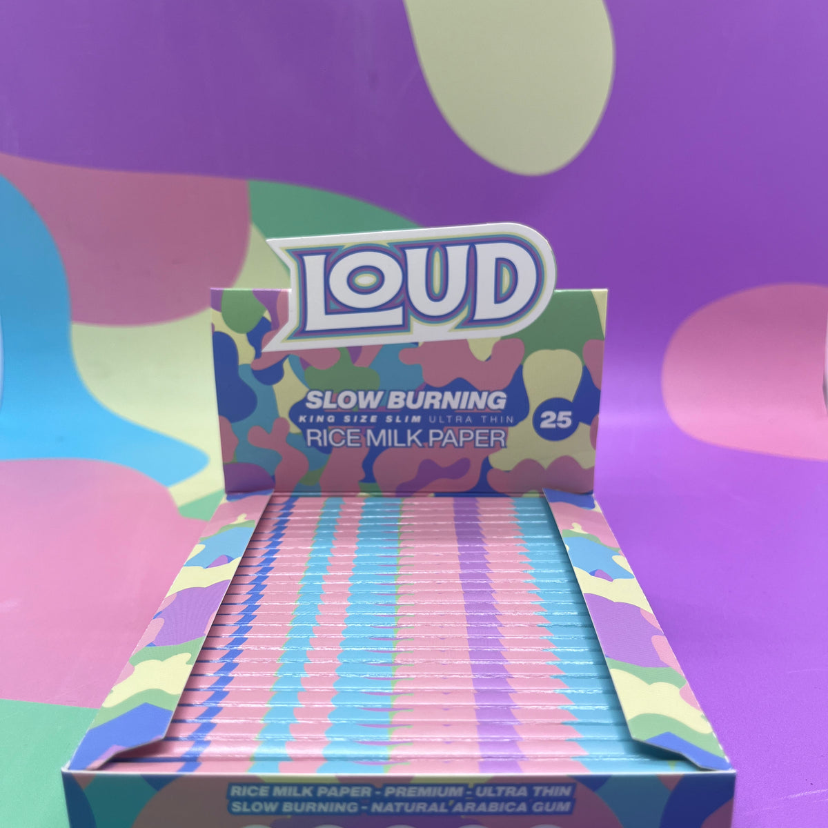 LOUD LDN™️ King Size Slim Papers - Ultra Thin - Slow Burning - Rice Mi